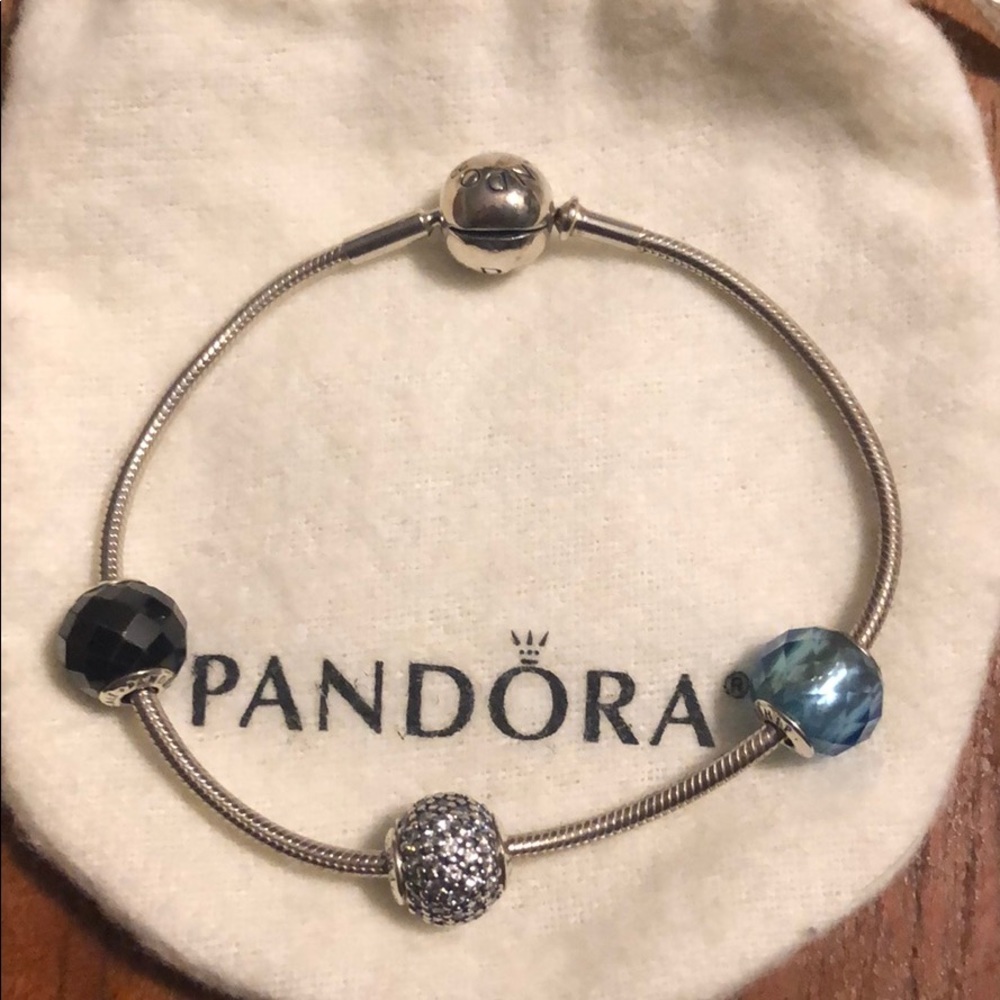 Pandora Essence bracelet with charms